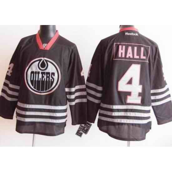 Edmonton Oilers 4 Hall 2012 Black Jerseys